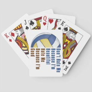 Ich bin schön im guten Volleyball Spielkarten