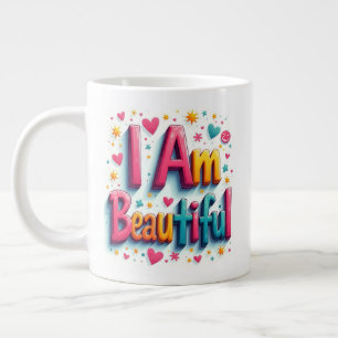 Ich bin schön Jumbo-Tasse