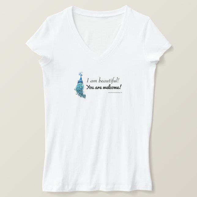 Ich bin schön - Sie sind willkommen! Shirt (Design vorne)