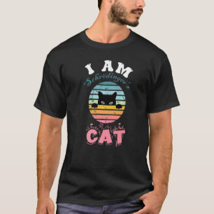 Ich bin Schrödingers Katze Sonnenuntergang Schwarz T-Shirt