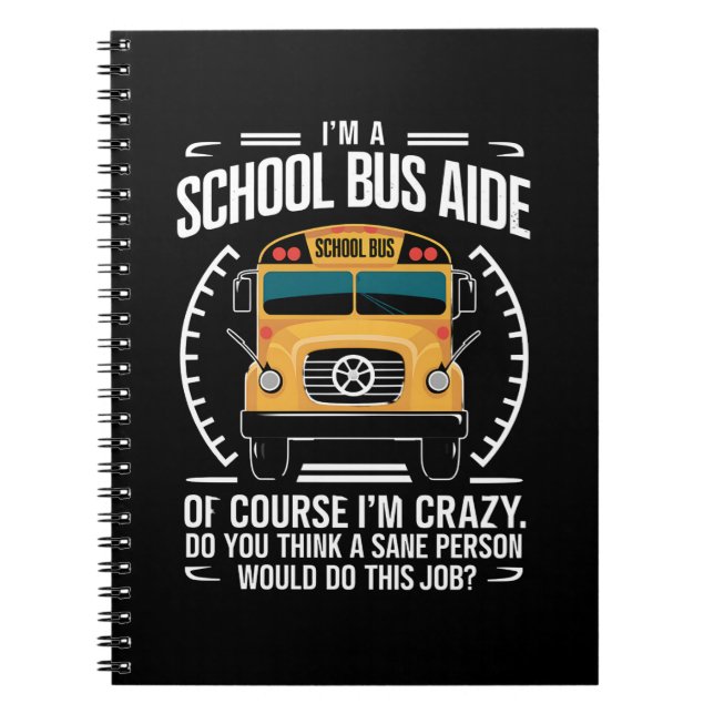 Ich bin Schulbusfahrerin, die zur Schule zurückfli Notizblock (Vorderseite)