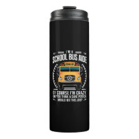 Ich bin Schulbusfahrerin, die zur Schule zurückfli