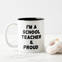 ICH BIN SCHULLEHRER UND PROUD-TASSE