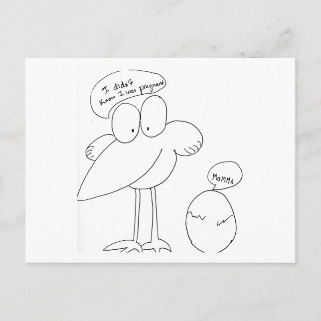 Ich bin schwanger! ankündigungspostkarte (Vorderseite)