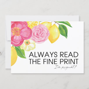 Ich bin schwangere Schwangerschaft Offenbarung Wir Karte