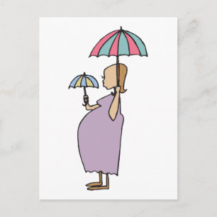 Ich bin schwangeres Geschenk Ankündigungspostkarte