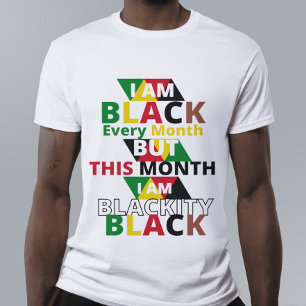 Ich bin schwarz, aber in diesem Monat bin ich schw T-Shirt