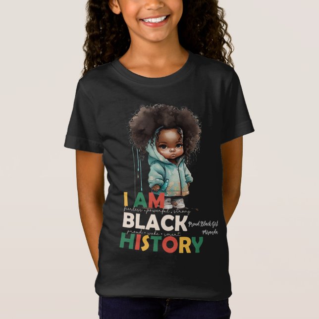 Ich bin schwarz-historisch-afrikanisches Kleinkind T-Shirt (Vorderseite)