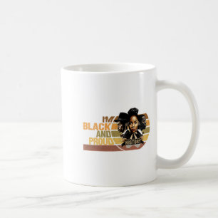 Ich bin schwarz und stolz Vintage Schwarze Geschic Kaffeetasse