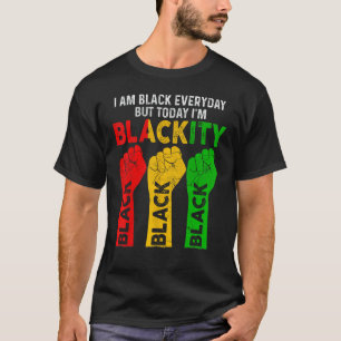 Ich bin Schwarzafrikanischer Schwarzer Power Ju T-Shirt