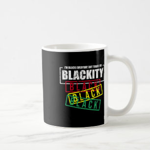 Ich bin Schwarzafrikanischer Schwarzer Power Kaffeetasse