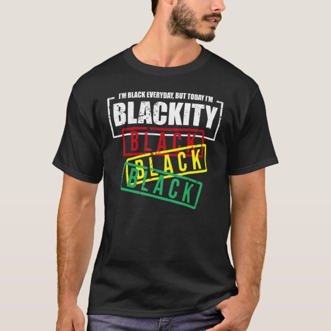 Ich bin Schwarzafrikanischer Schwarzer Power T-Shirt (Vorderseite)