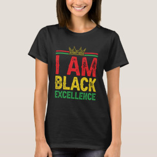 Ich bin schwarze Exzellenz Geschichte Monat Vertra T-Shirt