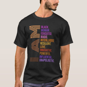 Ich bin schwarze Frau Geschichtsmonat ohne Entschu T-Shirt