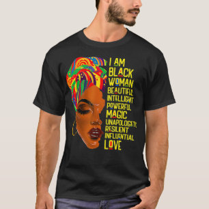 Ich bin schwarze Frau Melanin Afrikanisch American T-Shirt