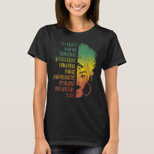 Ich bin schwarze Frau Schwarze Geschichte Königin T-Shirt