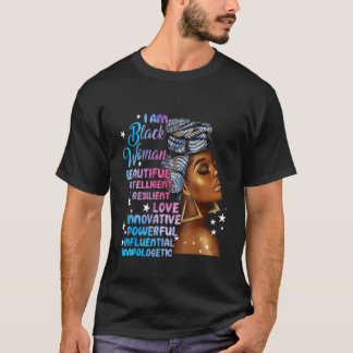 Ich bin schwarze Frau schwarze Geschichte Monat Af T-Shirt
