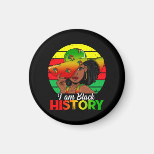 Ich bin schwarze Geschichte Afrikanisches Amerika Magnet