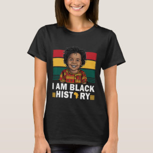 Ich bin schwarze Geschichte Afro Boy Little Melani T-Shirt
