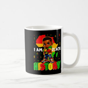 Ich bin schwarze Geschichte afroamerikanische Jung Kaffeetasse