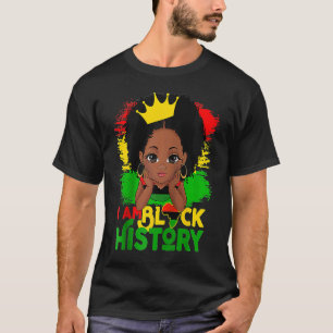 Ich bin schwarze Geschichte BHM Black Pride Black  T-Shirt