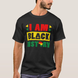 Ich bin schwarze Geschichte BLM BHM Prix Afroameri T-Shirt