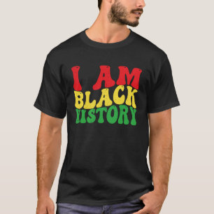 Ich bin Schwarze Geschichte Groovy Retro Vintage S T-Shirt