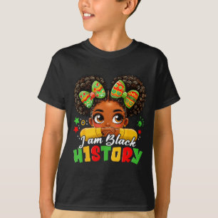 Ich bin schwarze Geschichte Kinder Mädchen Frauen  T-Shirt