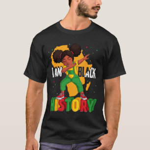 Ich bin schwarze Geschichte Kinder Mädchen Frauen T-Shirt