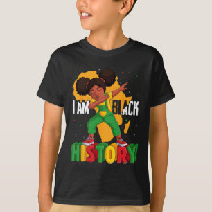Ich bin schwarze Geschichte Kinder Mädchen Frauen  T-Shirt