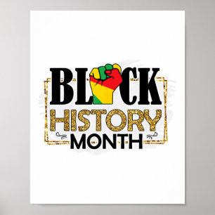 Ich bin schwarze Geschichte Melanin Männer Frauen  Poster