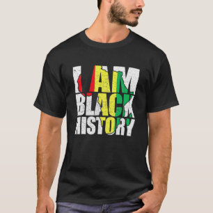 Ich bin schwarze Geschichte Melanin Stolz Geschich T-Shirt