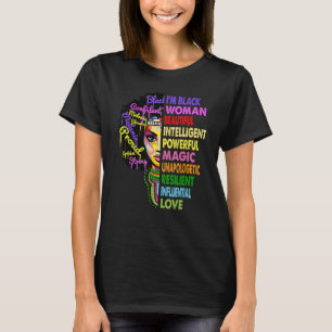 Ich bin Schwarze Geschichte Monat Frau Black Girl T-Shirt
