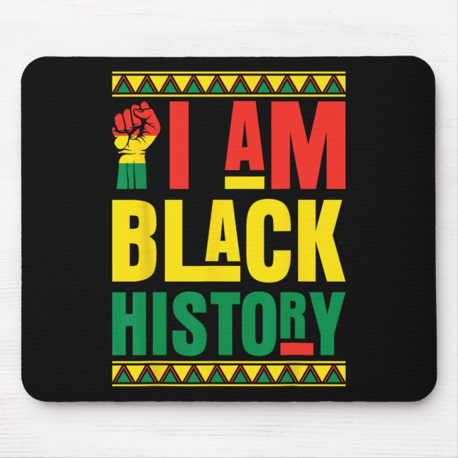 Ich bin schwarze Geschichte  Mousepad (Vorne)