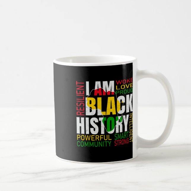 Ich bin schwarze Geschichte Schwarze Geschichte Mo Kaffeetasse (Rechts)