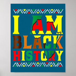 Ich bin schwarze Geschichte schwarze Geschichtsmon Poster