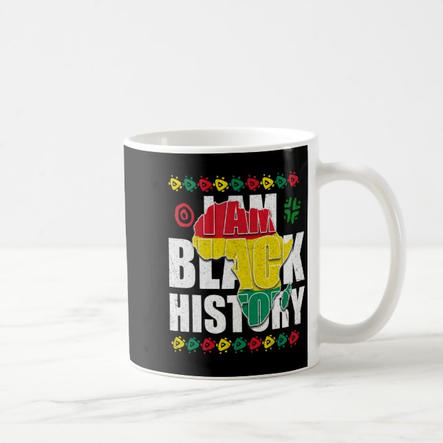 Ich bin schwarze Geschichte schwarzer Stolz Gesche Kaffeetasse (Rechts)