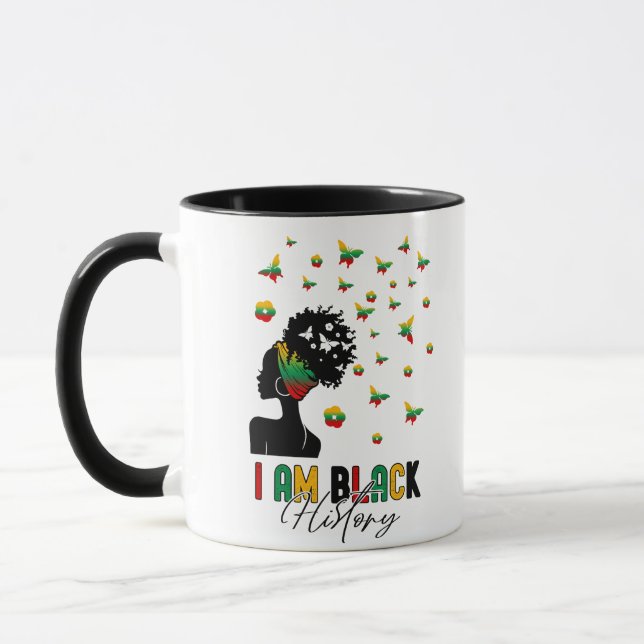 Ich bin schwarze Geschichte Tasse (Links)