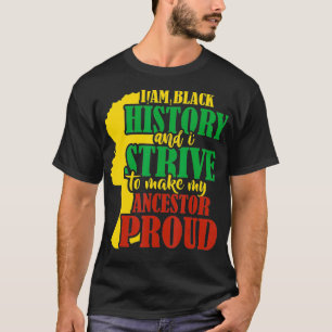 Ich bin schwarze Geschichte und versuche, meine Vo T-Shirt