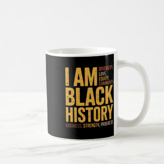 Ich bin schwarze Geschichte Vintage Kaffeetasse