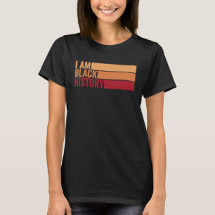ICH BIN SCHWARZE GESCHICHTE Vintage Retro Black Mo T-Shirt