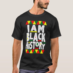 Ich bin schwarze Geschichtsmonat Männer Frauen Kin T-Shirt