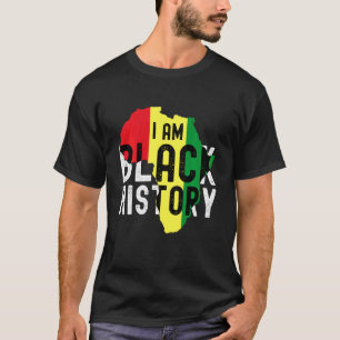 Ich bin schwarze Geschichtsmonat Männer Frauen Kin T-Shirt