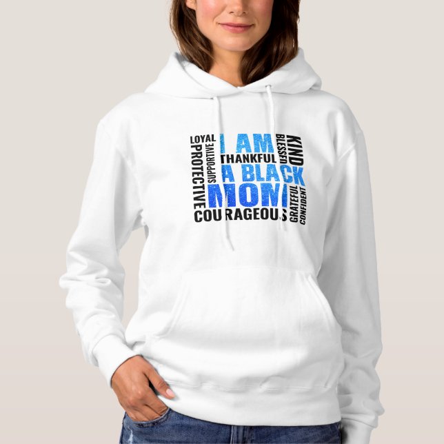 Ich bin | Schwarze Mama Hoodie (Vorderseite)