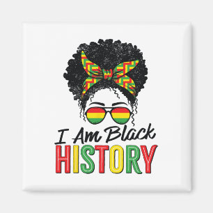 Ich bin Schwarzer Geschichtsmonat Afrikanische Fra Magnet