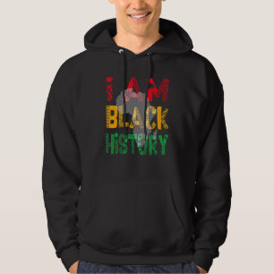 Ich bin schwarzer Geschichtsmonat, afrikanischer a Hoodie
