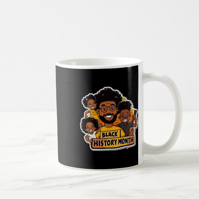Ich bin Schwarzer Geschichtsmonat Afrikanischer St Kaffeetasse (Rechts)