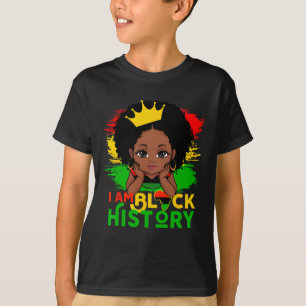Ich bin Schwarzer Geschichtsmonat Süße Melanin Mäd T-Shirt