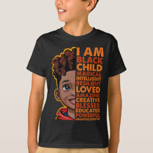 Ich bin Schwarzer Geschichtsmonat T-Shirt Kinder J