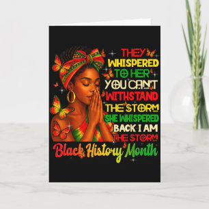 Ich bin schwarzer Stolz Schwarze Geschichte Monat  Karte